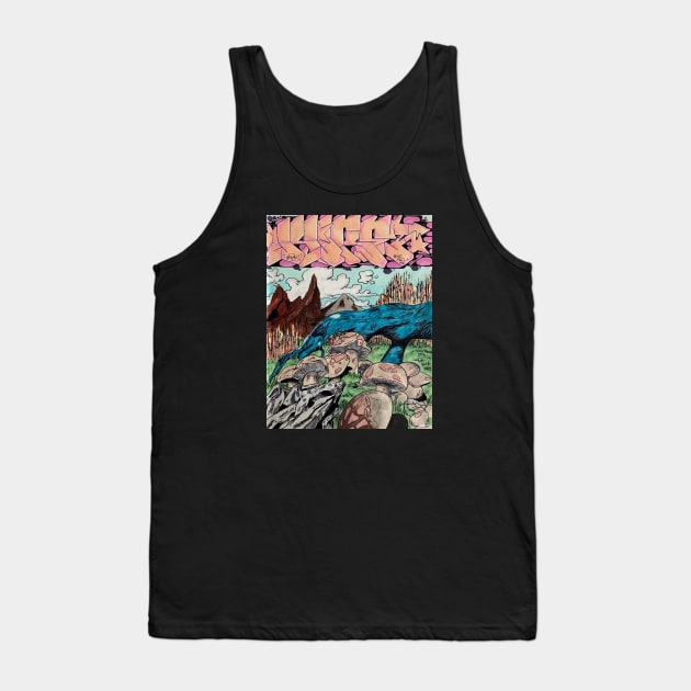 Old School Graffiti Black Book 1986 Tank Top by Afuphilly